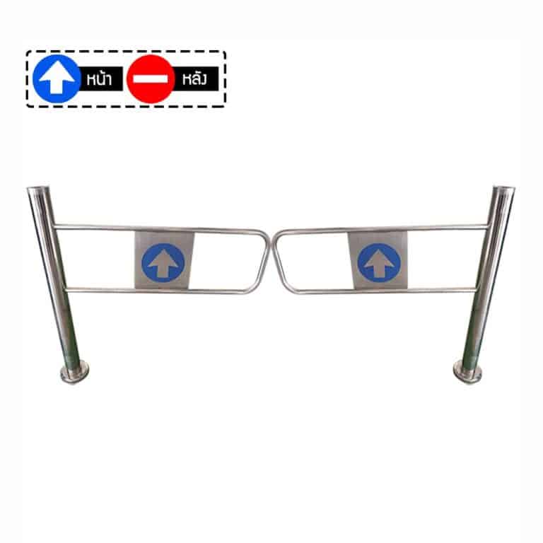 ประตูกั้นสแตนเลสหมุนได้ 90 องศา 1 ชุด ( 2 ประตู)