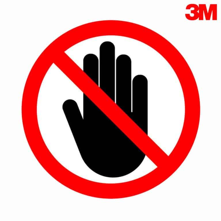 ป้ายห้ามเข้า สะท้อนแสง 3M