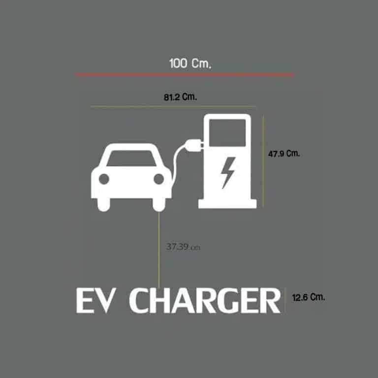 แผ่นติดถนน จุดชาร์จ EV แบบที่ 19 พื้นหลังโปร่งใส ตัวโลโก้ขนาด 81.2x47.9 Cm. + ตัวอักษรขนาด 100x12.6 Cm. มาตรฐานญี่ปุ่น