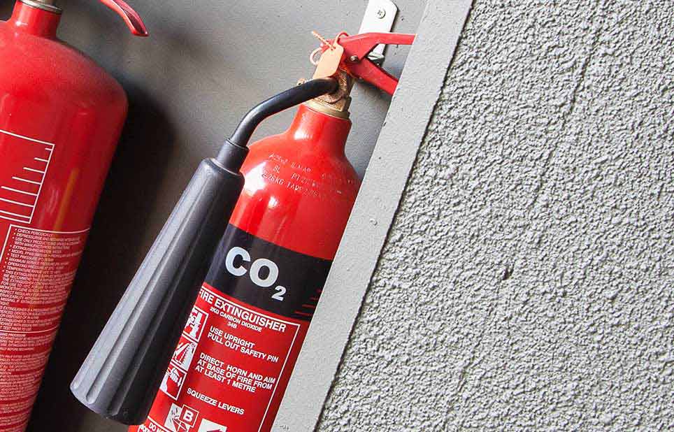Carbon dioxide fire extinguishers