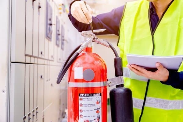 Fire extinguishers in high-rise buildings