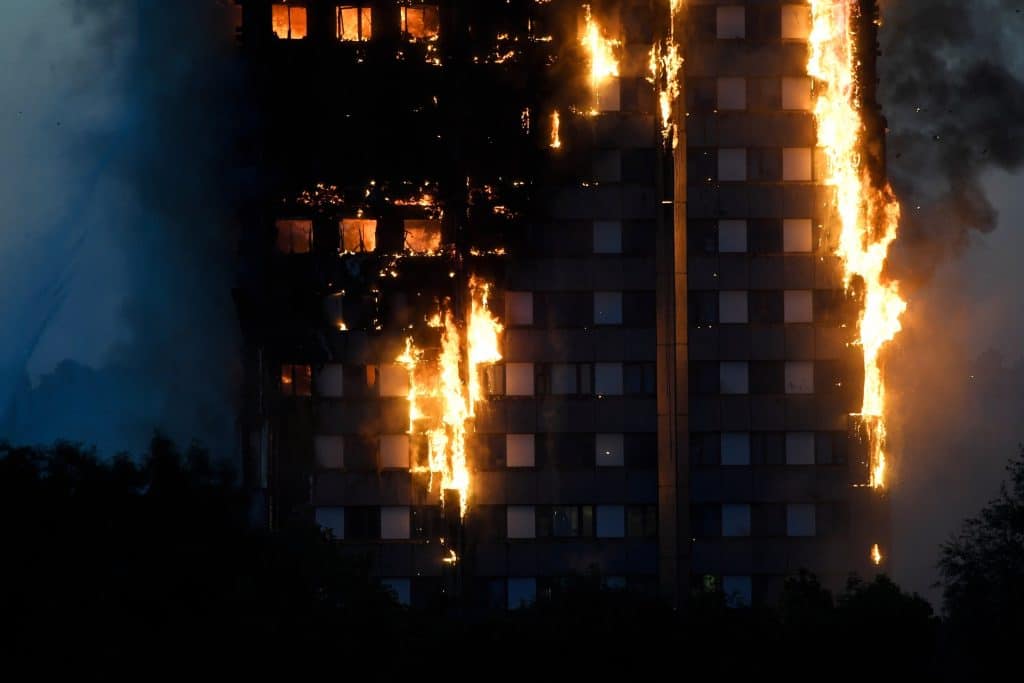 Place on a fire-prone building