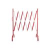 Retractable Steel Barrier White-Red 1