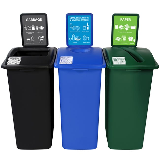 Procurement of garbage bins by type of waste