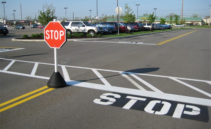 Intersection Parking Lot Traffic Sign