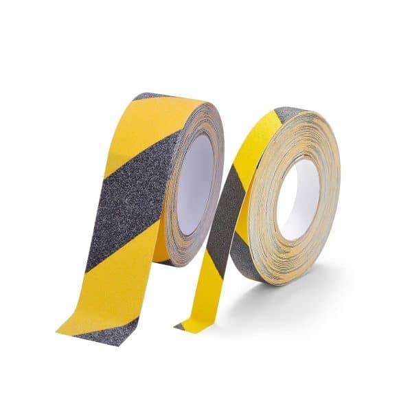 เทปกันลื่น "สีเหลือง-ดำ" สำหรับติดพื้นผิวเรียบ ยาว 18 เมตร