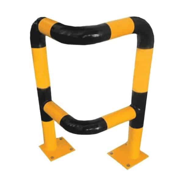 ราวเหล็กกันชนมุมโค้ง