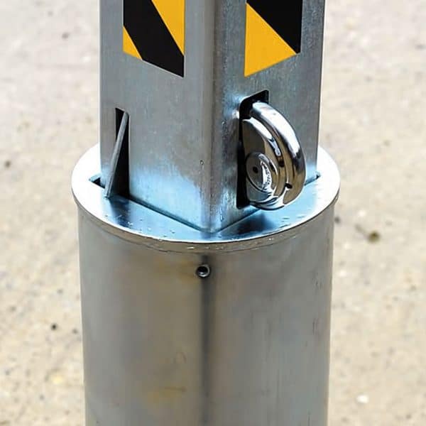 เสากั้นรถชนิดเก็บลงดินได้