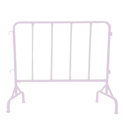 แผงกั้นจราจรสีขาว ไม่มีล้อ