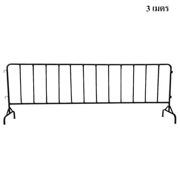 แผงกั้นจราจรสีดำ