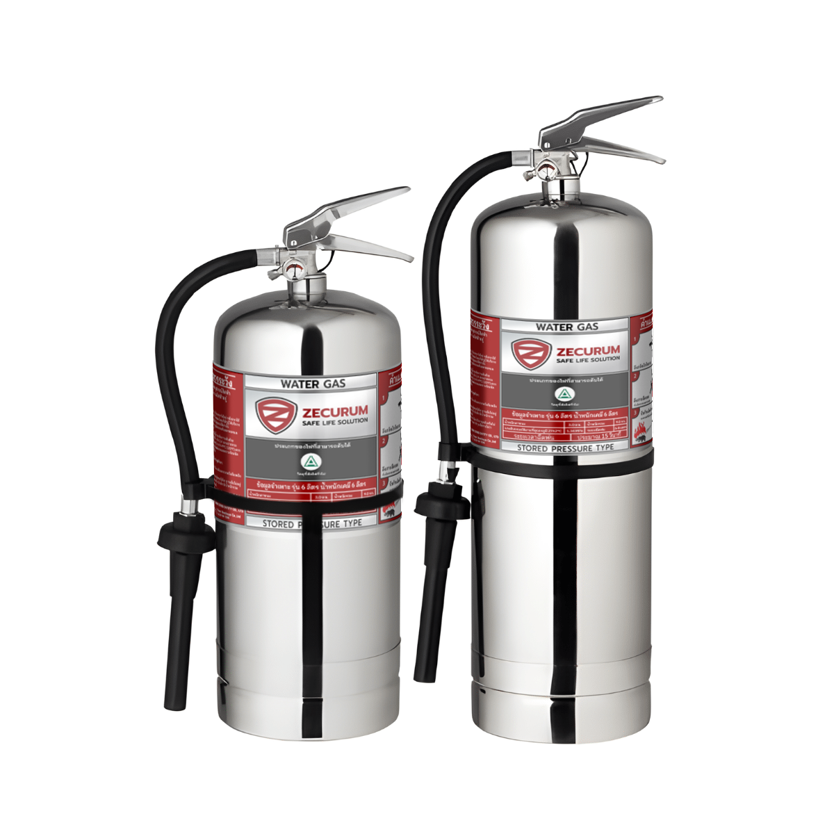 เครื่องดับเพลิงสแตนเลส ชนิดน้ำสะสมแรงดัน (Water Gas) ขนาด 9 ลิตร (แถมขาแขวน) - Image 2