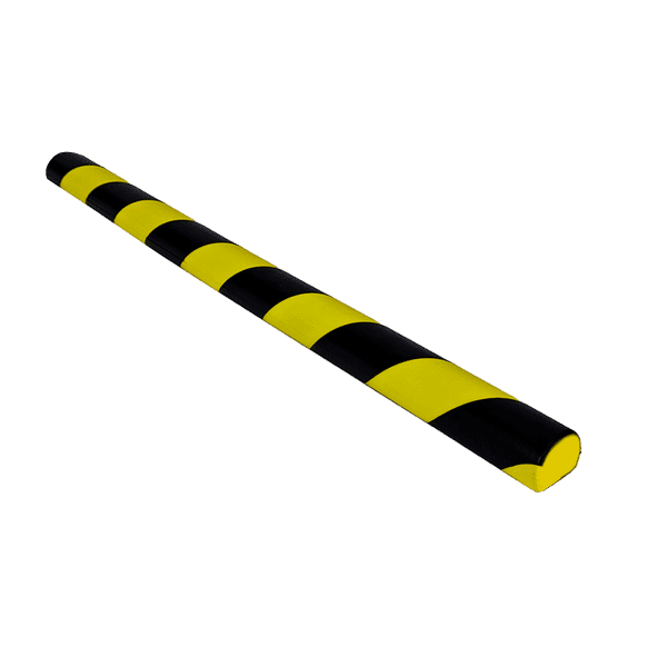 โฟมติดมุมกันกระแทก วัสดุ PU สีเหลือง-ดำ ขนาด 3.2 x 100 Cm.