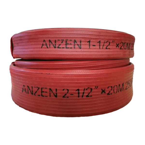 "ANZEN" สายส่งน้ำดับเพลิง ชนิดยาง NITRILE สีแดง