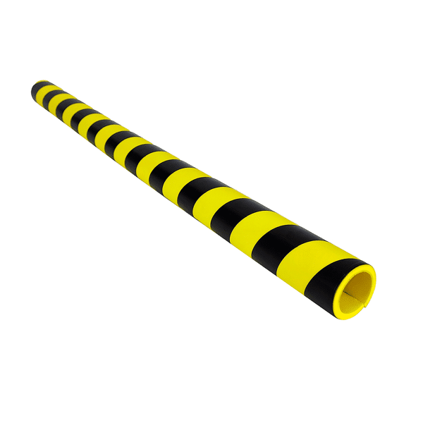 โฟมติดมุมกันกระแทก  วัสดุ PU สีเหลือง-ดำ ขนาด 6.2 x 100 cm
