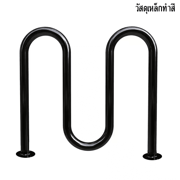 ที่จอดรถจักรยานทรงตัวM ขนาด 99x91.5 Cm. วัสดุเหล็กทำสี พร้อมเพลท