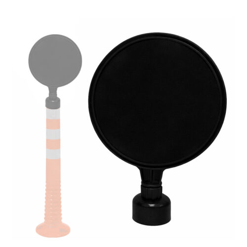 ป้ายพลาสติกวงกลมครอบหัวเสาจราจร ขนาดเส้นผ่านศูนย์กลาง 28 Cm.(ราคาไม่รวมสติ๊กเกอร์)