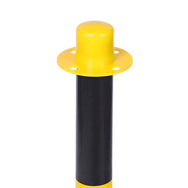 เสากั้นทางเดินพลาสติก สีเหลือง-ดำ