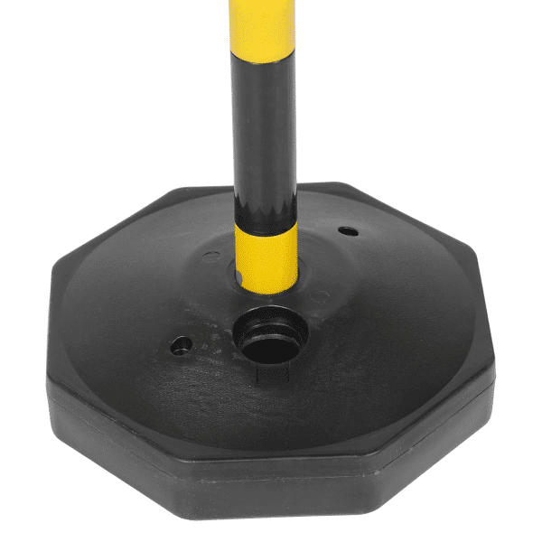 เสากั้นทางเดินพลาสติก สีเหลือง-ดำ