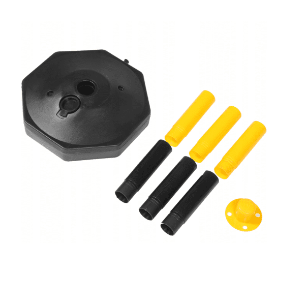 เสากั้นทางเดินพลาสติก สีเหลือง-ดำ