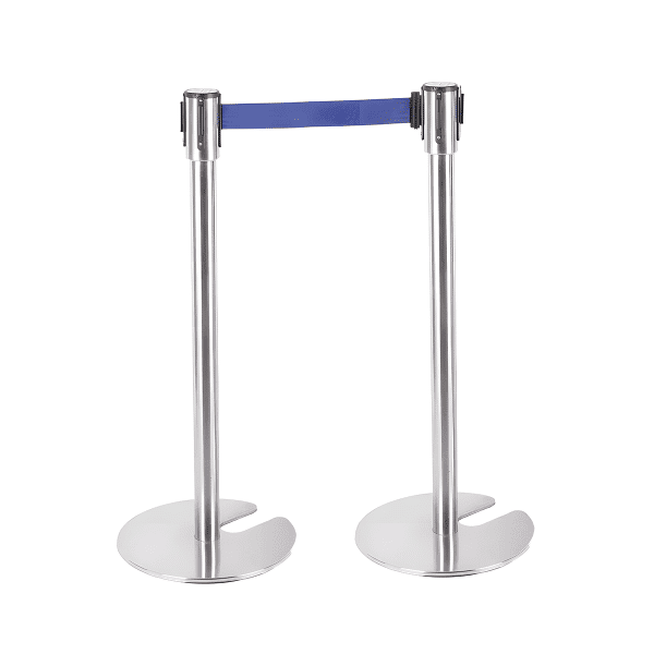 เสากั้นทางเดินสแตนเลส ชนิดเก็บฐานได้