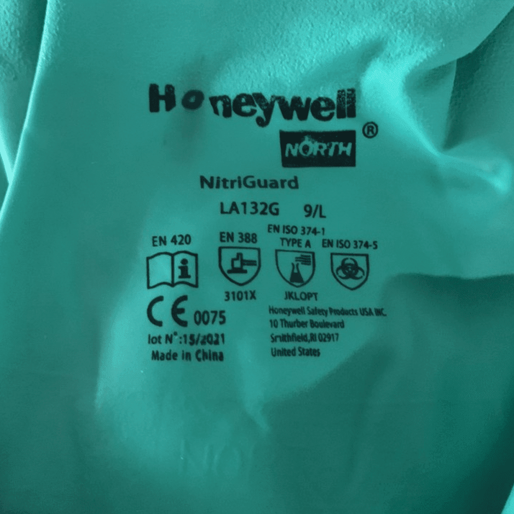 ถุงมือป้องกันสารเคมี Honeywell