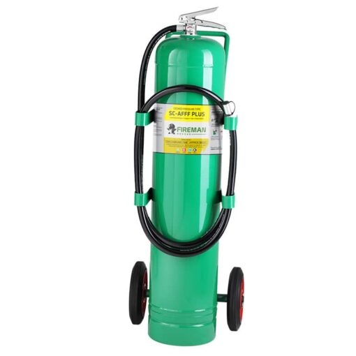 เครื่องดับเพลิง ชนิดเคมีสูตรน้ำ (SC-AFFF Plus) ขนาด 50 ปอนด์ พร้อมรถเข็น