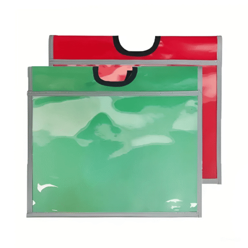 ปลอกใส่ข้อความวัสดุ PVC สำหรับกรวยจราจร ขนาด 33 x 57 ซม.