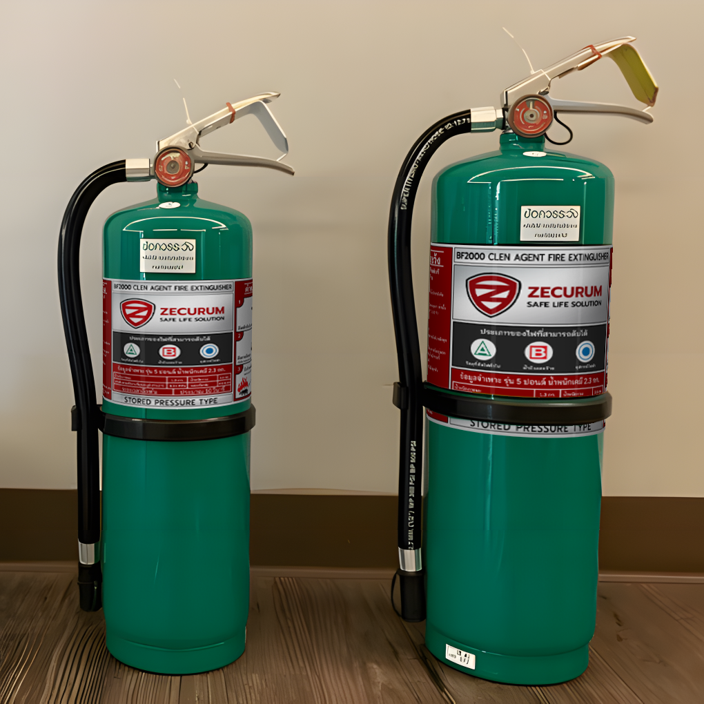 เครื่องดับเพลิง ชนิดน้ำยาเหลวระเหย (BF2000) ขนาด 20 ปอนด์ (แถมขาเเขวน) - Image 5