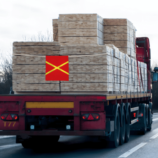 ผ้าแดงติดแถบสะท้อนแสงสำหรับติดท้ายรถ