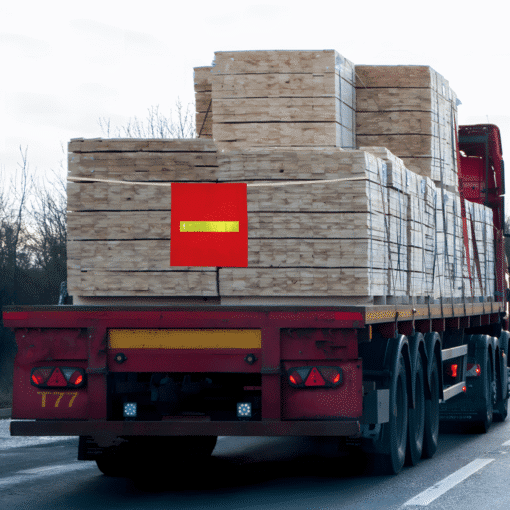 ผ้าแดงติดแถบสะท้อนแสง 1 แถบ