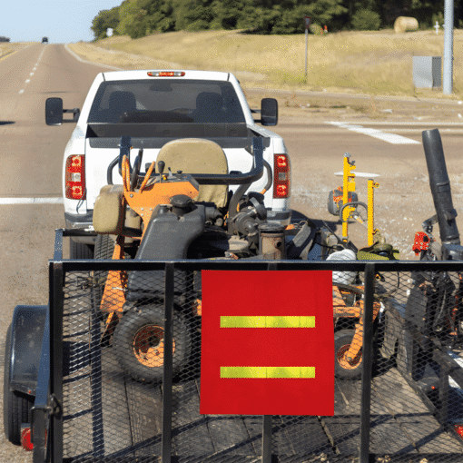 ผ้าแดงติดแถบสะท้อนแสง