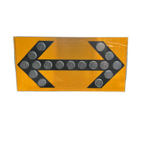 ป้ายไฟเตือน LED ติดท้ายรถ ขนาด 60x120x6.5 Cm. LED 612 ดวง 12VDC