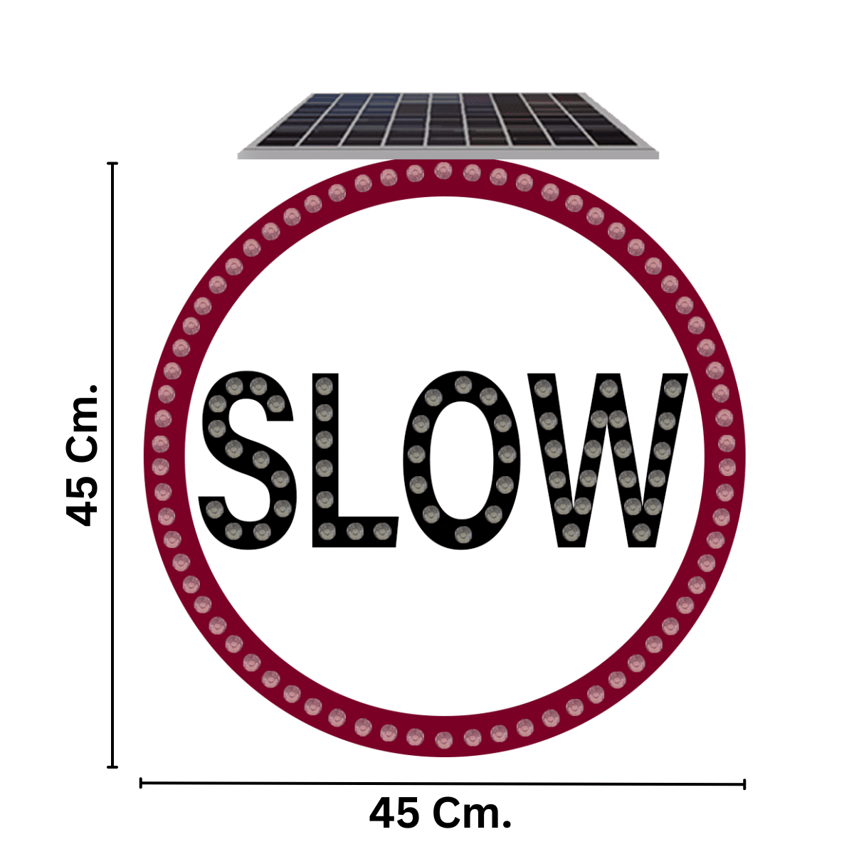 ป้ายไฟกระพริบ SLOW