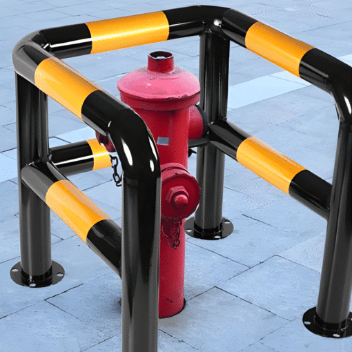 ราวเหล็กกันชนมุม