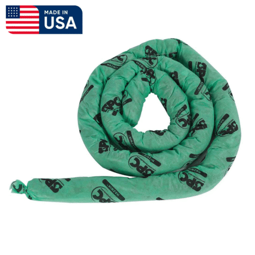 วัสดุดูดซับของเหลวประเภทน้ำมัน ชนิดท่อนยาว 3.6 เมตร ไม่มีขน สีเขียวอ่อน Brady รุ่น HAZ-124 (4 ท่อน / กล่อง)