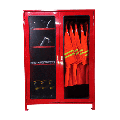 ตู้เก็บชุดดับเพลิงและอุปกรณ์