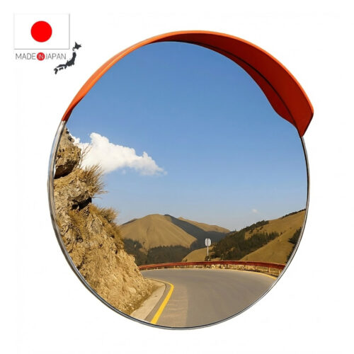 กระจกโค้งชนิดสแตนเลส มาตรฐานญี่ปุ่น ขนาด 18 นิ้ว รวมประกับขายึด รับประกันสินค้า 1 ปี