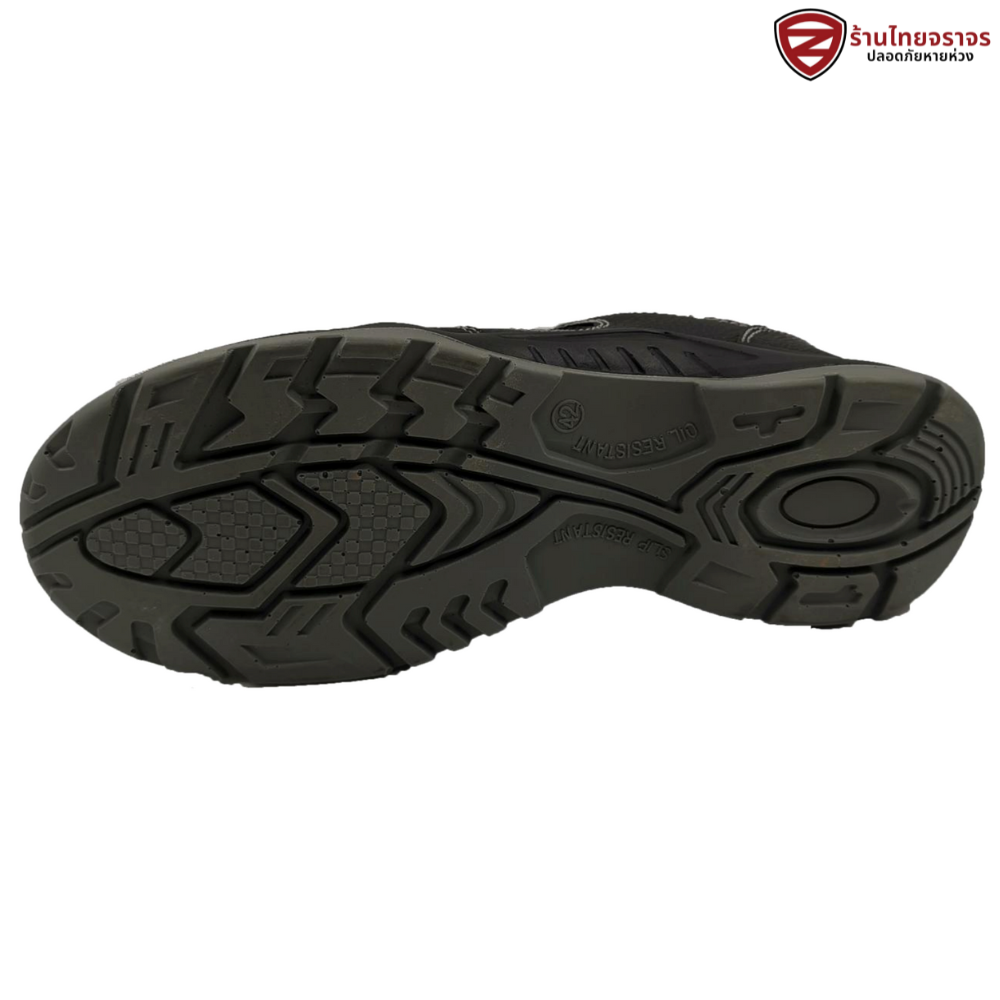 รองเท้าเซฟตี้ หนังเเท้ Whale Shield รุ่นXH17128-1 หุ้มส้นหัวเหล็ก พื้นPU แถบสะท้อนเเสง 5 จุด มาตรฐาน EN - Image 3