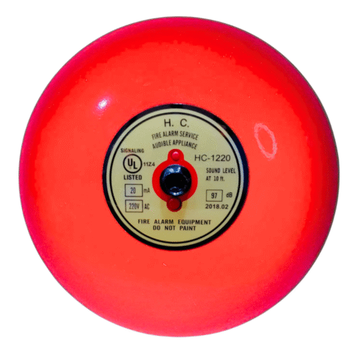 กระดิ่งเตือนภัย  Fire Alarm bell ขนาด 6 นิ้ว 220V AC