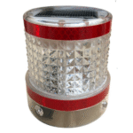 ไฟกระพริบโซล่าเซลล์สำหรับเสาล้มลุก ขนาดเส้นผ่านศูนย์กลาง 9 Cm. สูง 10 Cm. สีแดง (136008001) +450฿