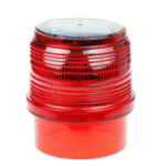 ไฟกระพริบโซล่าเซลล์สำหรับเสาล้มลุก ขนาด 11.3 x 12.3 Cm. สีเเดง (136008004) +550฿