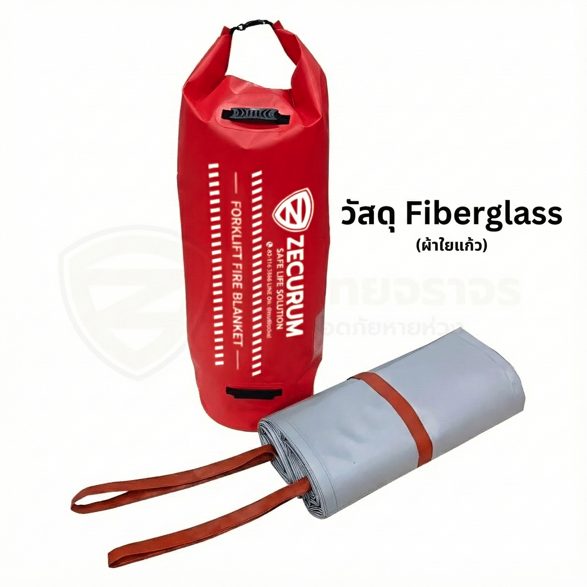 ผ้าดับไฟคลุมรถโฟล์คลิฟท์ Forklift วัสดุ silica และ fiberglass มาตรฐานยุโรป EN13501-1 - Image 3