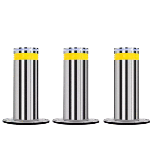 เสาสแตนเลสกั้นรถอัตโนมัติแบบฝังใต้ดิน พร้อมระบบควบคุมแบบอินฟราเรดเซ็นเซอร์